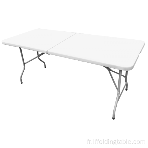 Table pliante semi-rectangulaire de 183 cm